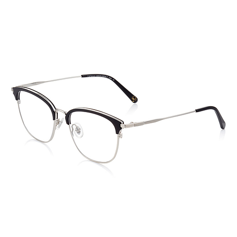 John Dillinger Black Half Rim Browline right side