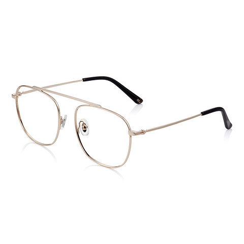 John Dillinger Gold Full Rim Rectangle right side