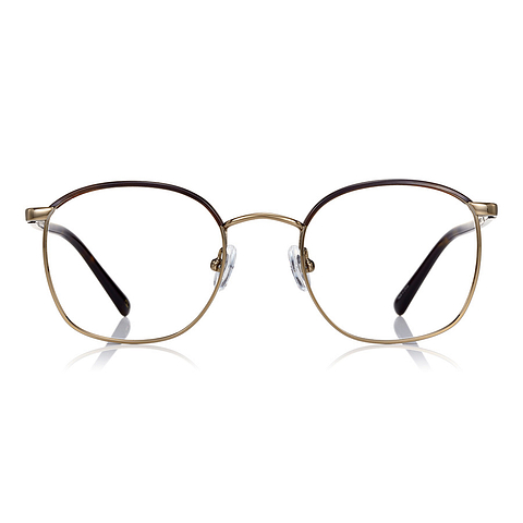 John Dillinger Light Brown Full Rim Rectangle left side