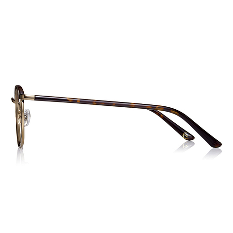 John Dillinger Light Brown Full Rim Rectangle left side