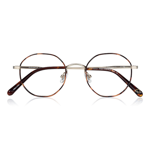 John Dillinger Light Brown Full Rim Round left side