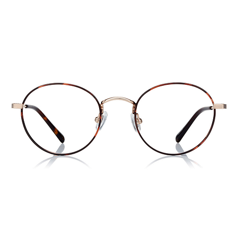 John Dillinger Light Brown Full Rim Polygon left side