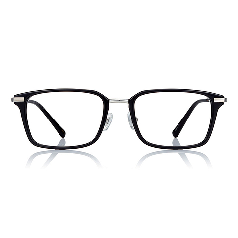 John Dillinger Black Full Rim Rectangle left side