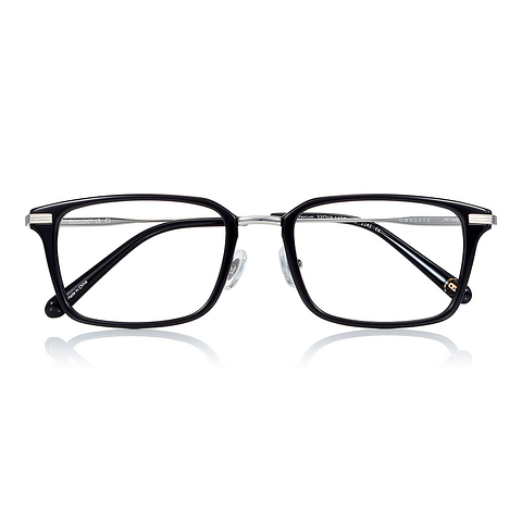 John Dillinger Black Full Rim Rectangle right side