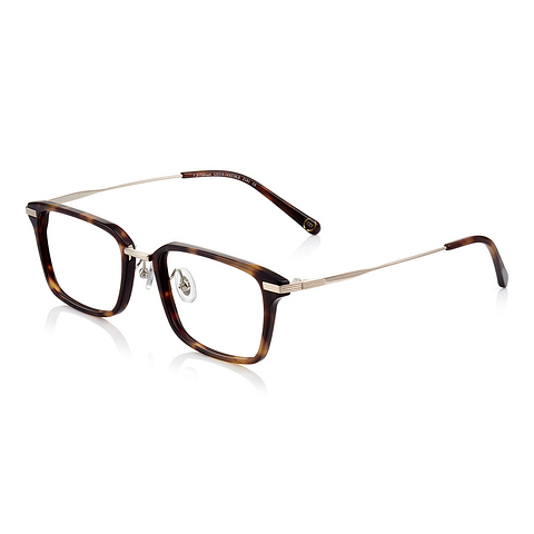 John Dillinger Light Brown Full Rim Rectangle right side