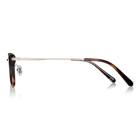 John Dillinger Light Brown Full Rim Rectangle left side