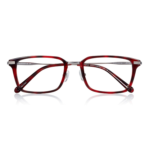 John Dillinger Red Full Rim Rectangle right side