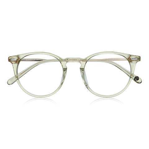 John Dillinger Crystal Transparent Full Rim Boston right side