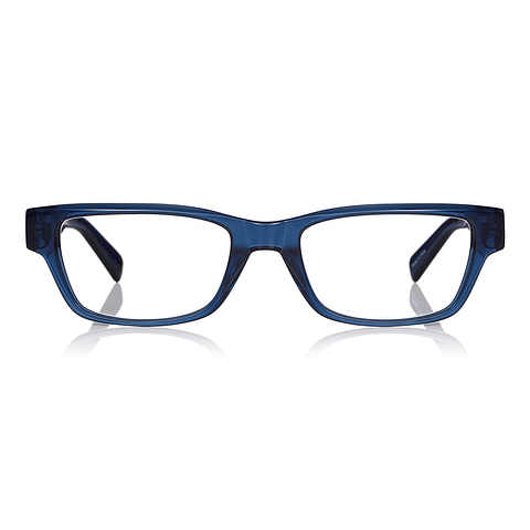John Dillinger Sky Blue Full Rim Rectangle left side