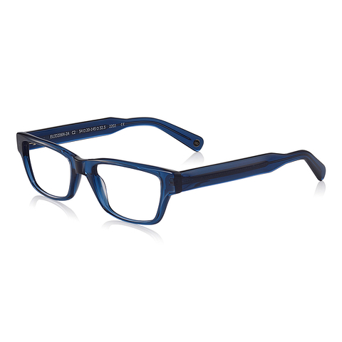 John Dillinger Sky Blue Full Rim Rectangle right side