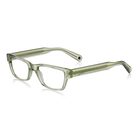 John Dillinger Crystal Transparent Full Rim Rectangle right side