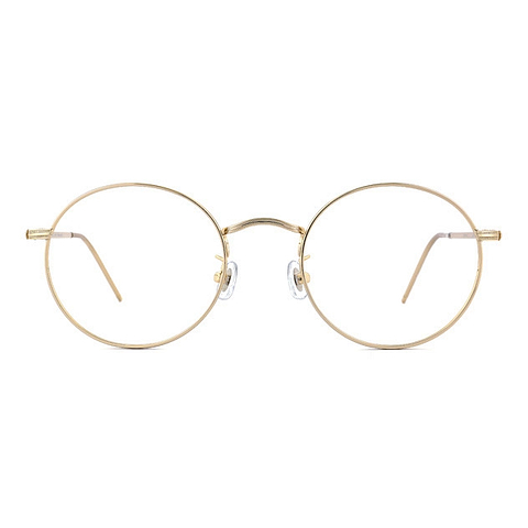 John Dillinger Gold Full Rim Round left side