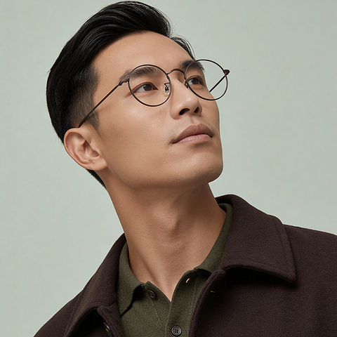 John Dillinger Mid Gunmetal Full Rim Round right side