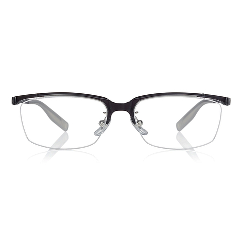 OWNDAYS | AIR Light Gray Half Rim Rectangle left side