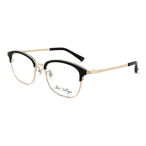 John Dillinger Black Half Rim Wellington right side