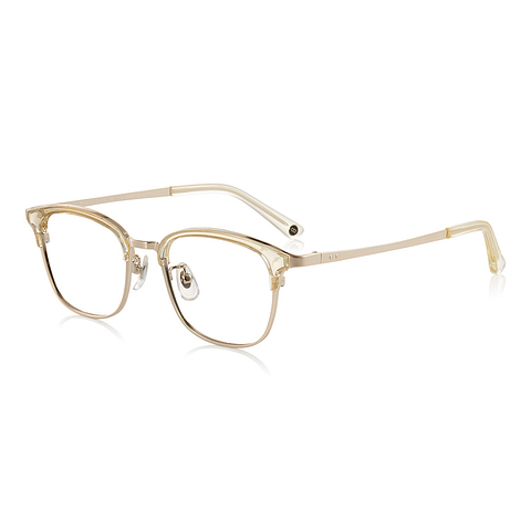 John Dillinger Crystal Transparent Full Rim Rectangle right side