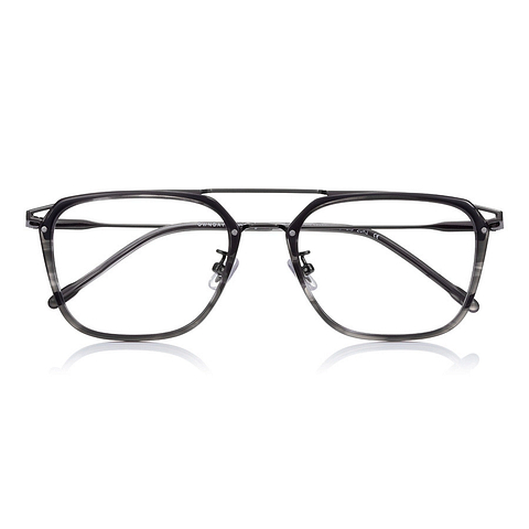 John Dillinger Gray Demi Full Rim Rectangle right side