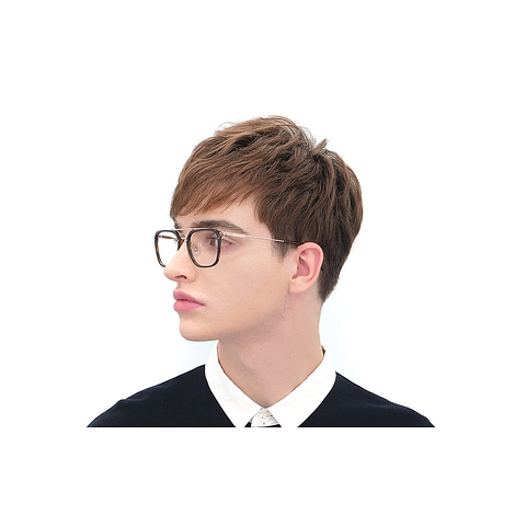 John Dillinger Gray Demi Full Rim Rectangle right side