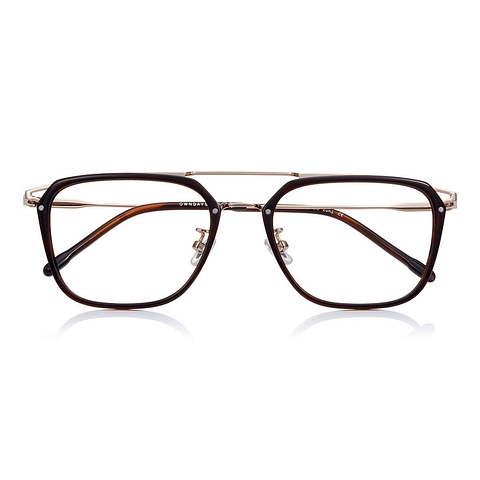 John Dillinger Brown Demi Full Rim Rectangle right side