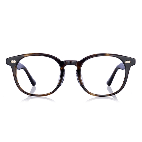 JOHN DILLINGER Brown Demi Full Rim Wellington Eyeglasses | JD2043J