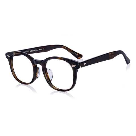 JOHN DILLINGER Brown Demi Full Rim Wellington Eyeglasses | JD2043J