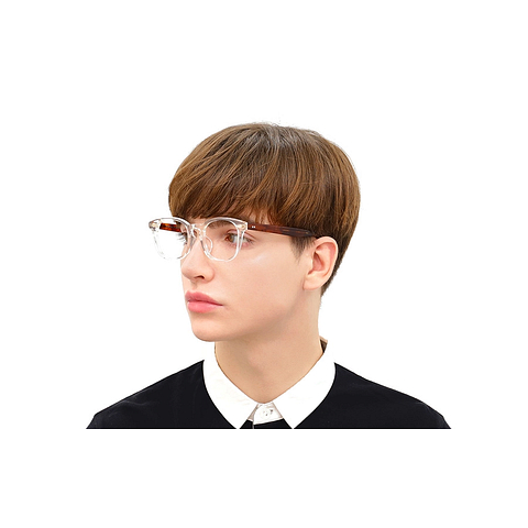 John Dillinger Crystal Transparent Full Rim Wellington right side