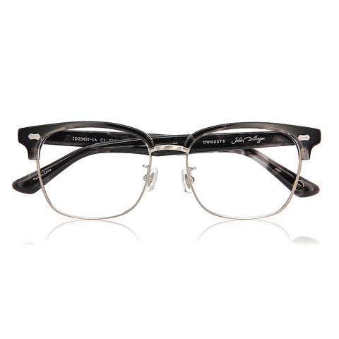 John Dillinger Black Half Rim Wellington right side