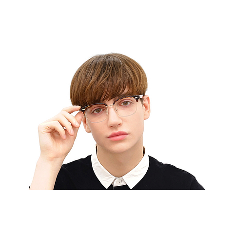 John Dillinger Light Brown Half Rim Wellington left side