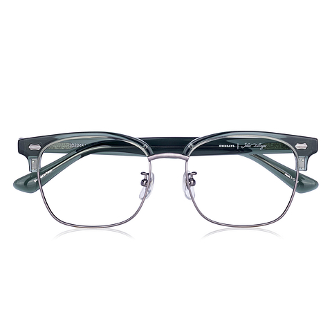 JOHN DILLINGER Green Half Rim Blowline Eyeglasses | JD2045J-1A