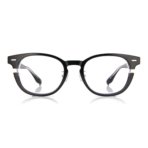 John Dillinger Black Full Rim Wellington left side
