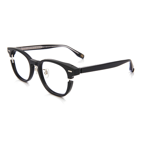 John Dillinger Black Full Rim Wellington right side