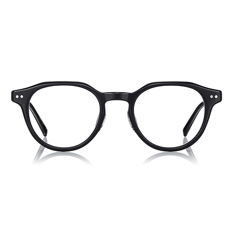 John Dillinger Black Full Rim Boston left side