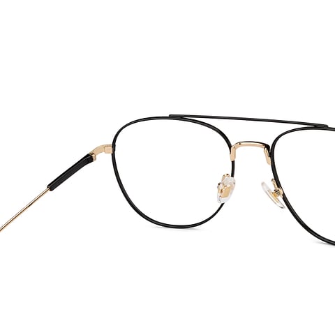 John Jacobs Online Black Full Rim Aviator right side