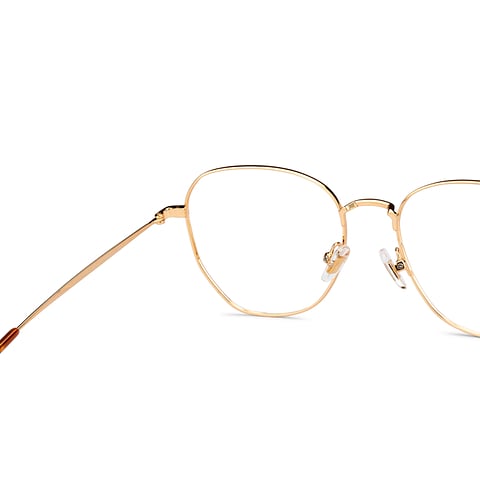 John Jacobs Online Gold Full Rim Hexagonal right side