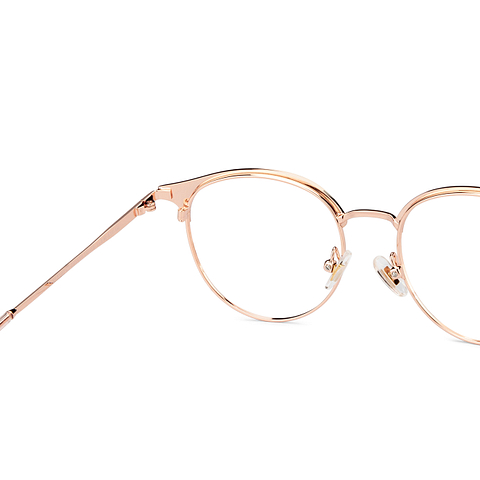 John Jacobs Online Rose Gold Full Rim Round right side John Jacobs Online Rose Gold Full Rim Round right side