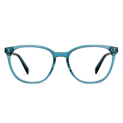 John Jacobs Online Sky Blue Full Rim Square left side