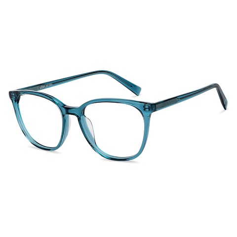 John Jacobs Online Sky Blue Full Rim Square right side