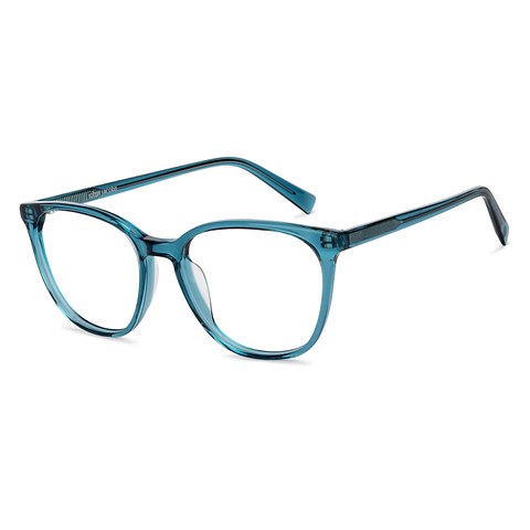 John Jacobs Online Sky Blue Full Rim Square right side
