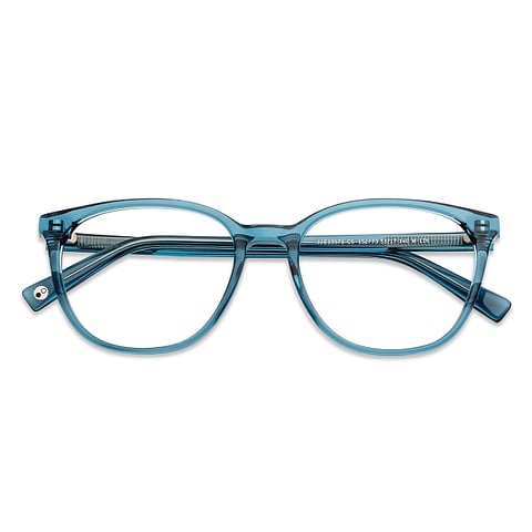 John Jacobs Online Sky Blue Full Rim Square left side