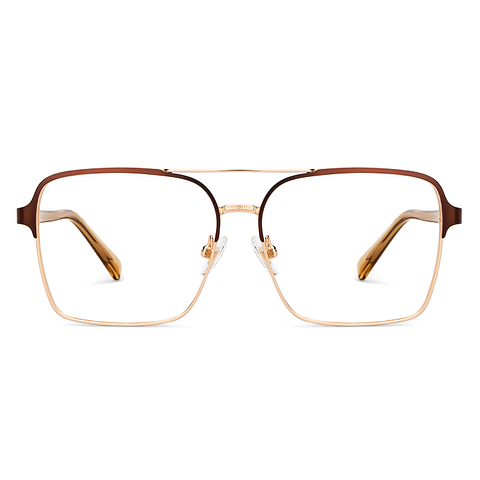 John Jacobs Online Gold Full Rim Square left side