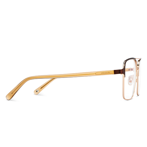 John Jacobs Online Gold Full Rim Square left side