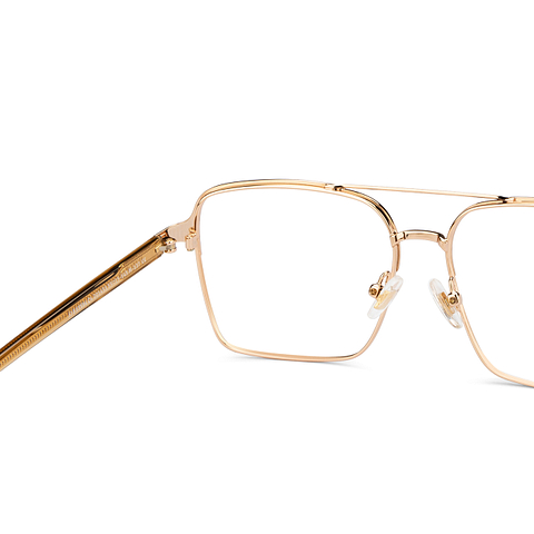 John Jacobs Online Gold Full Rim Square right side