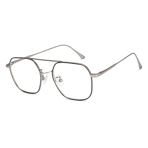 John Jacobs Online Dark Gunmetal Full Rim Square right side
