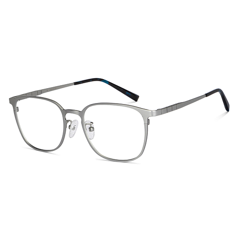 John Jacobs Silver Full Rim Square left side