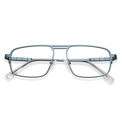 John Jacobs Online Sky Blue Full Rim Square left side