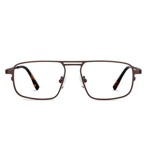 John Jacobs Online Light Brown Full Rim Square left side