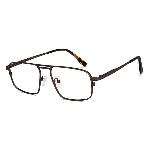 John Jacobs Online Light Brown Full Rim Square right side