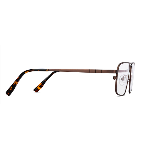 John Jacobs Online Light Brown Full Rim Square left side