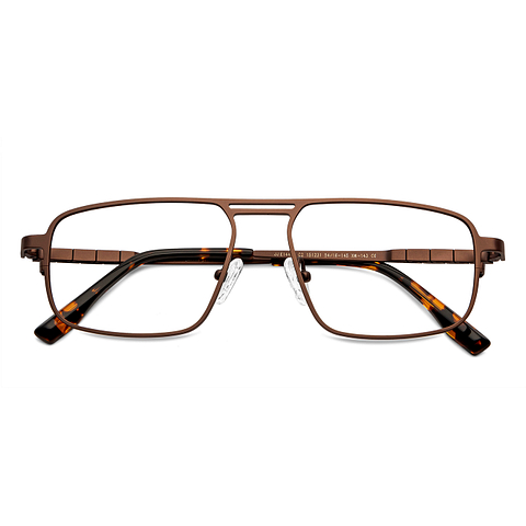 John Jacobs Online Light Brown Full Rim Square left side