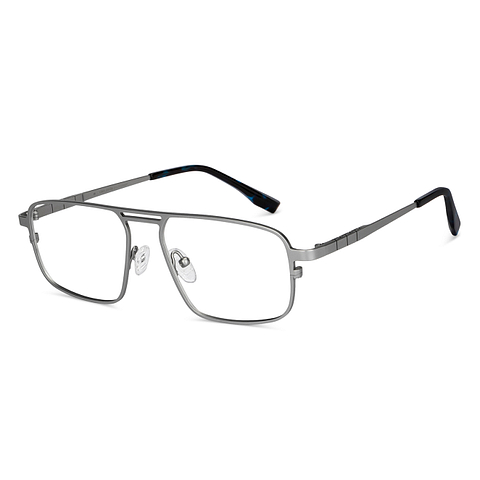 John Jacobs Online Silver Full Rim Square right side